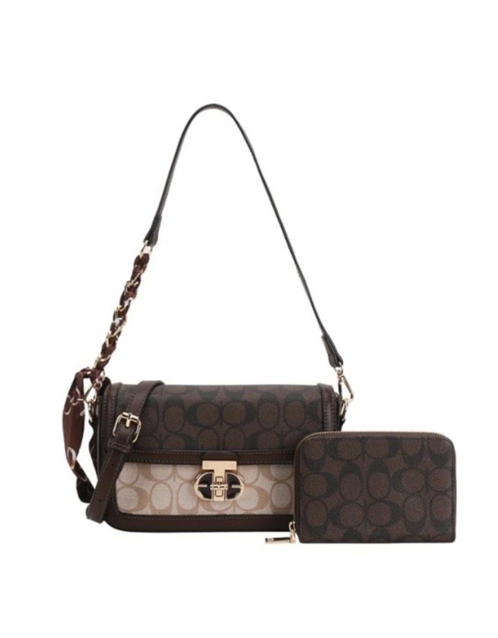 Trendy two tone contrast purse/wallet