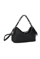 Textured Handle Scarf Shoulder Crossbody