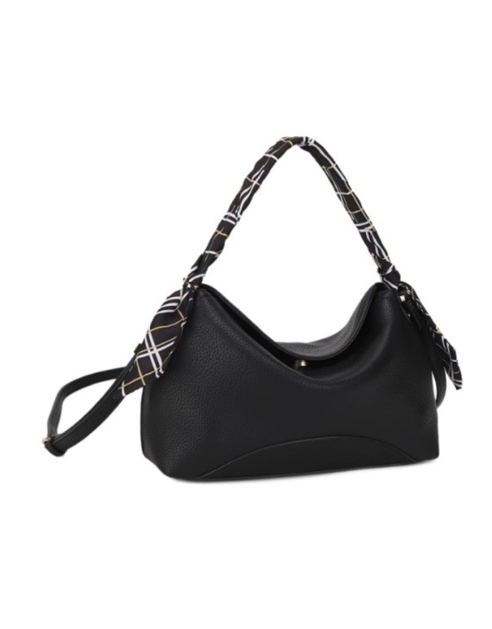 Textured Handle Scarf Shoulder Crossbody
