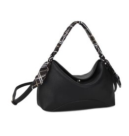 Textured Handle Scarf Shoulder Crossbody