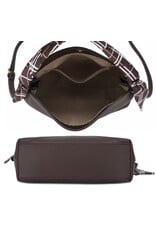 Textured Handle Scarf Shoulder Crossbody