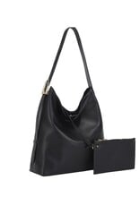 2 in 1 Textured Shoulder Hobo Set