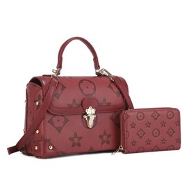 2 in 1 Pattern Texture Satchel