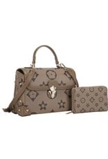 2 in 1 Pattern Texture Satchel