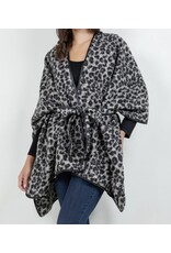 Leopard Shawl W/ Tie