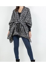 Leopard Shawl W/ Tie