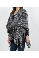 Leopard Shawl W/ Tie