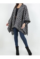 Leopard Shawl W/ Tie