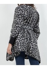 Leopard Shawl W/ Tie