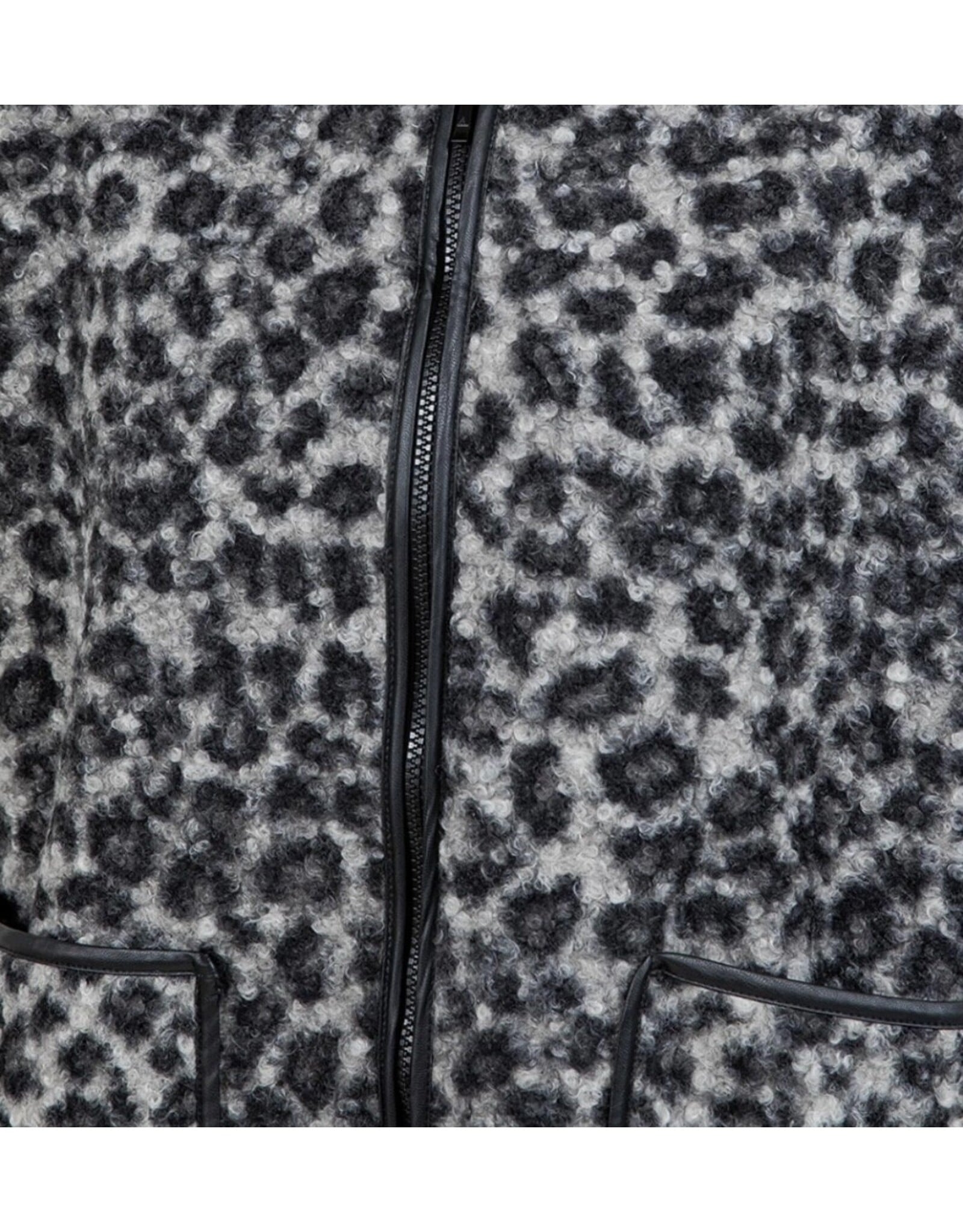 Leopard Vest with Hood