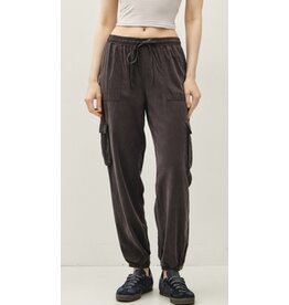 mustard seed Mustard Seed Cargo Tencel Pants - Charcoal