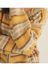 mustard seed Mustard Seed BrushStripe Zip Hood Sweater