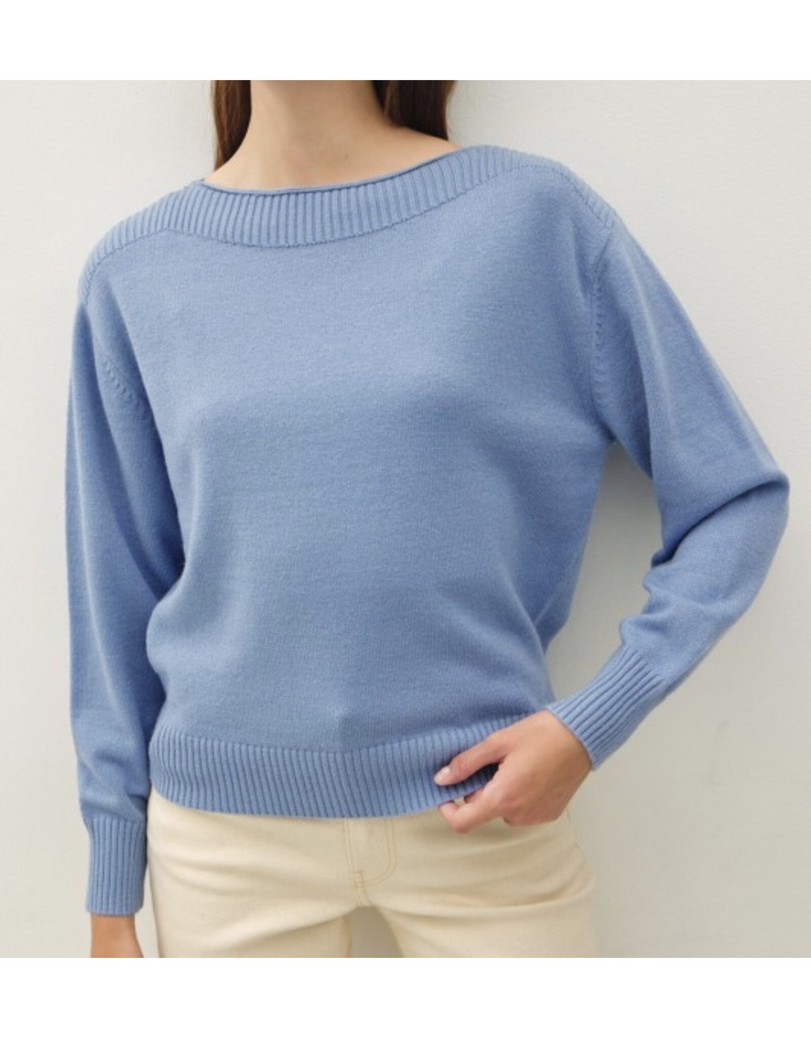 mustard seed Mustard Seed Rib Boatneck Sweater