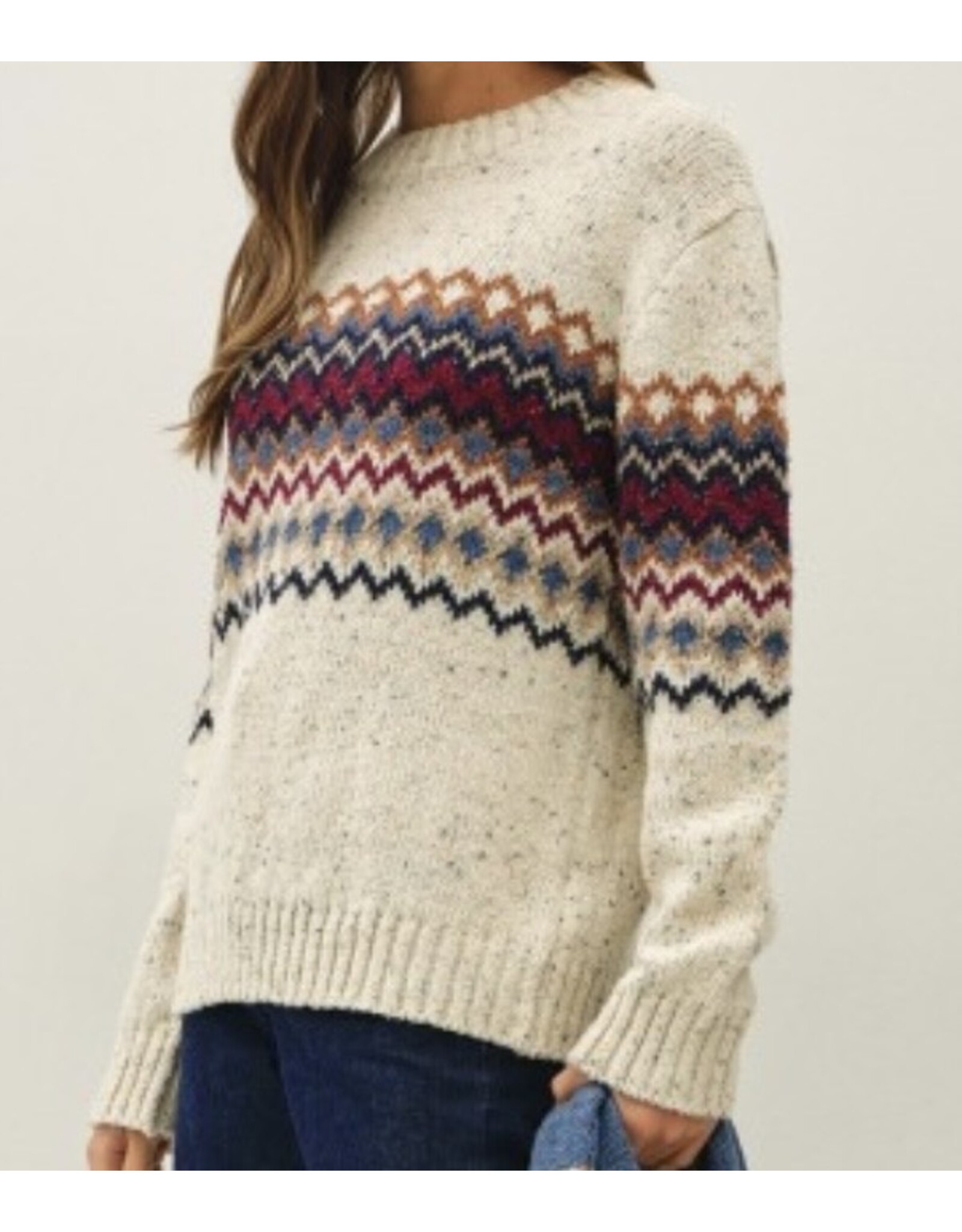be cool Como Fair Isle Mid Block Sweater