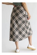 be cool Plaid Midi Skirt in Hunter