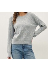 be cool Multi Dotted Knit Crew Sweater