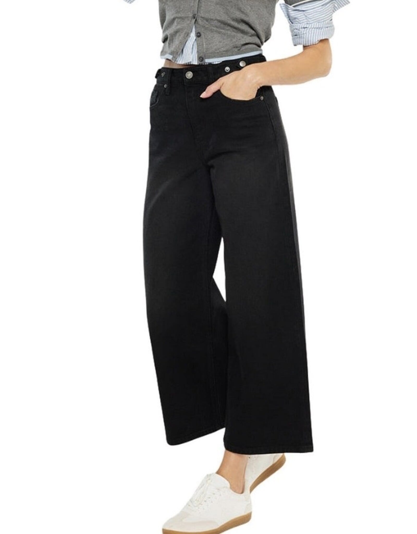 Kancan Ultra HR Crop Wide Leg Black