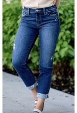 Kancan MR Slim Straight Jeans