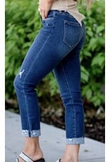 Kancan MR Slim Straight Jeans