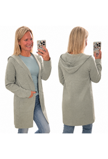 Grey hoody cardigan w/ pockets