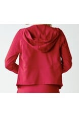 mono b Venice Zip up Hooded Jacket Smitten Red