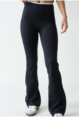 mono b Venice contrast piping flare pants