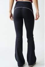 mono b Venice contrast piping flare pants