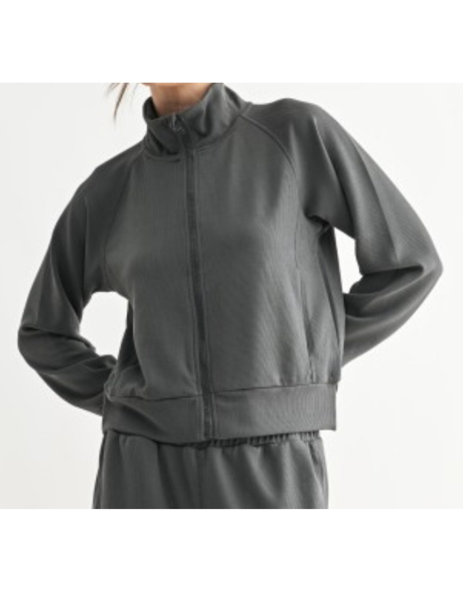 mono b Luxe Sand Wash Rib Zip