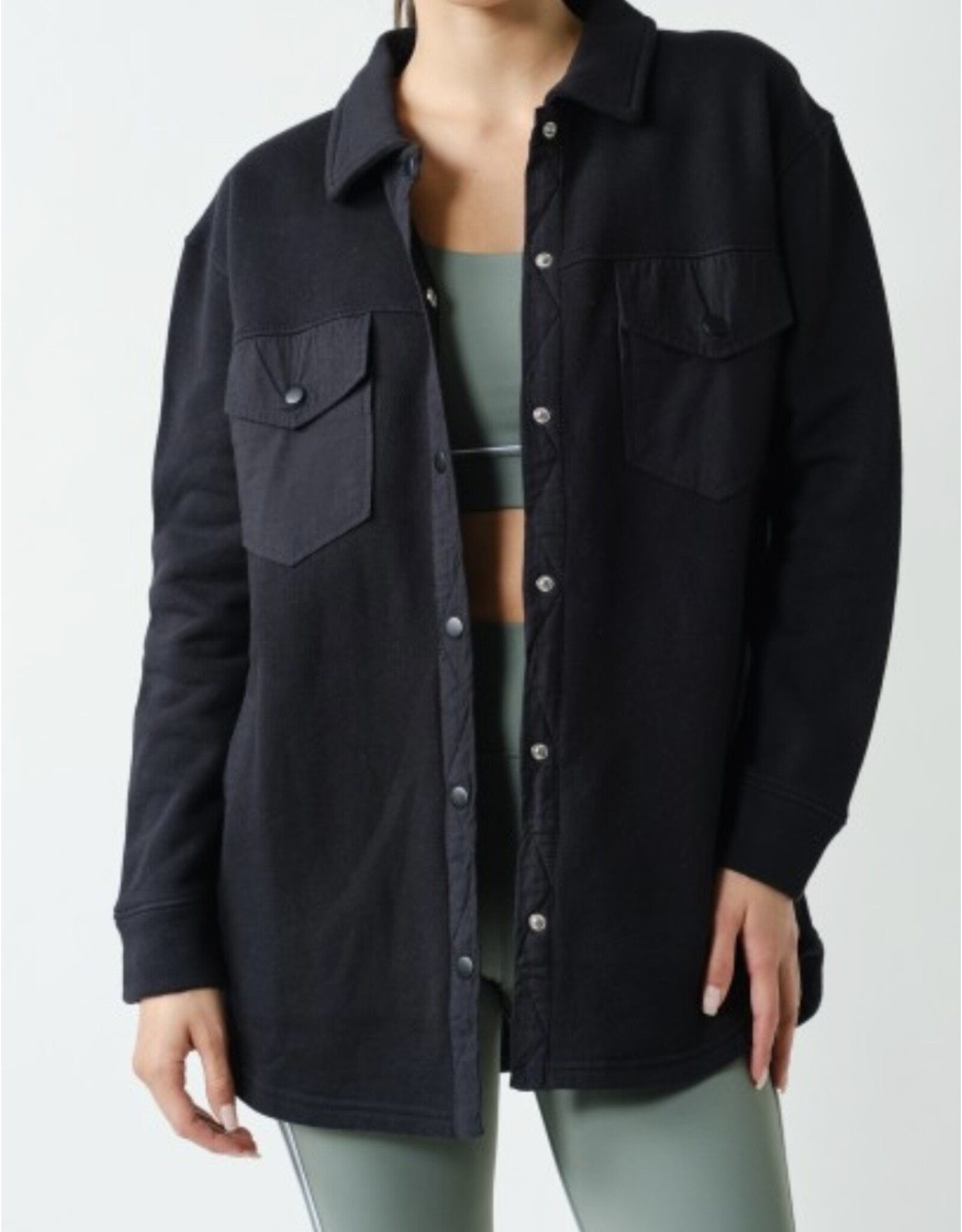 mono b Malibu Evergreen Shacket
