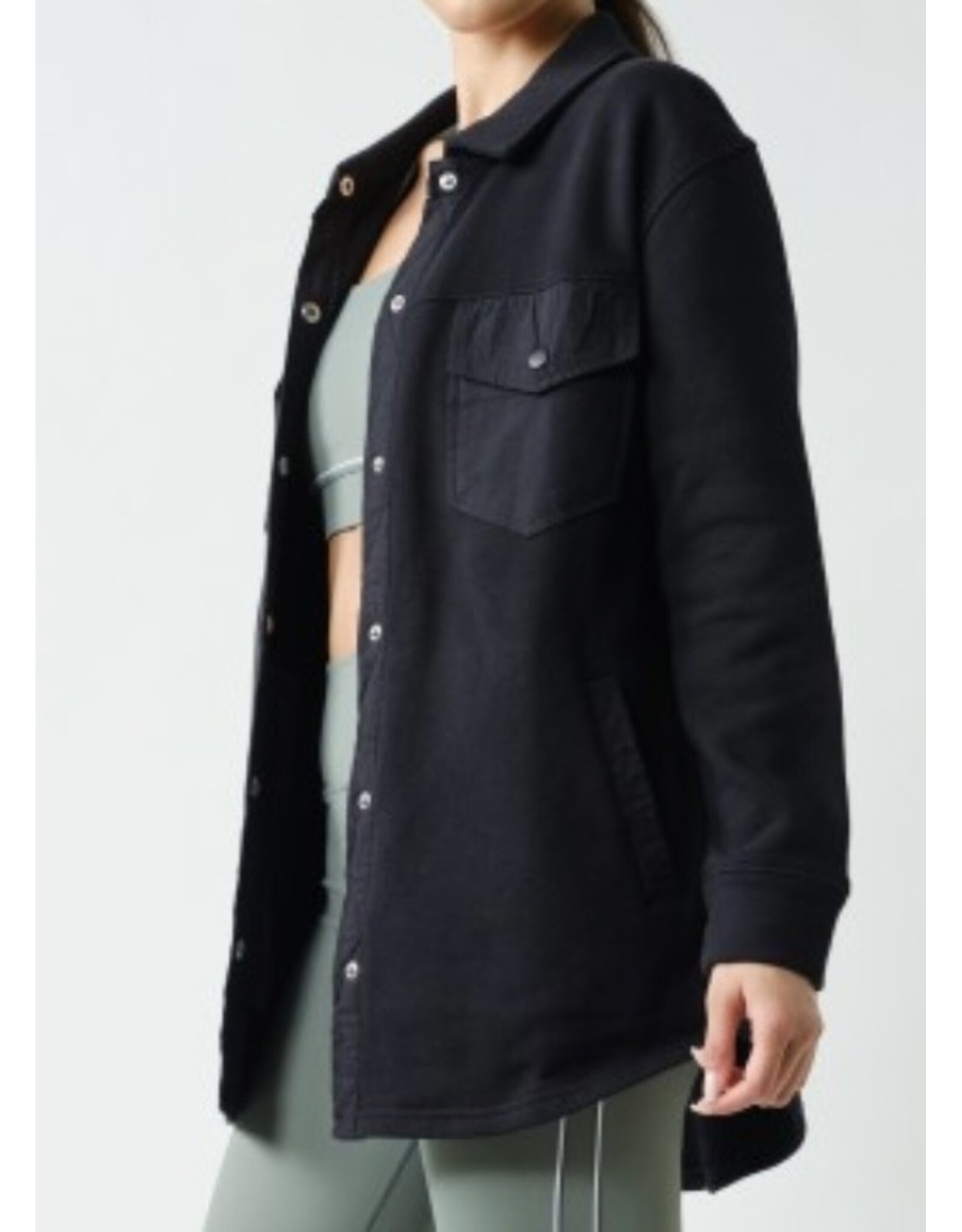 mono b Malibu Evergreen Shacket