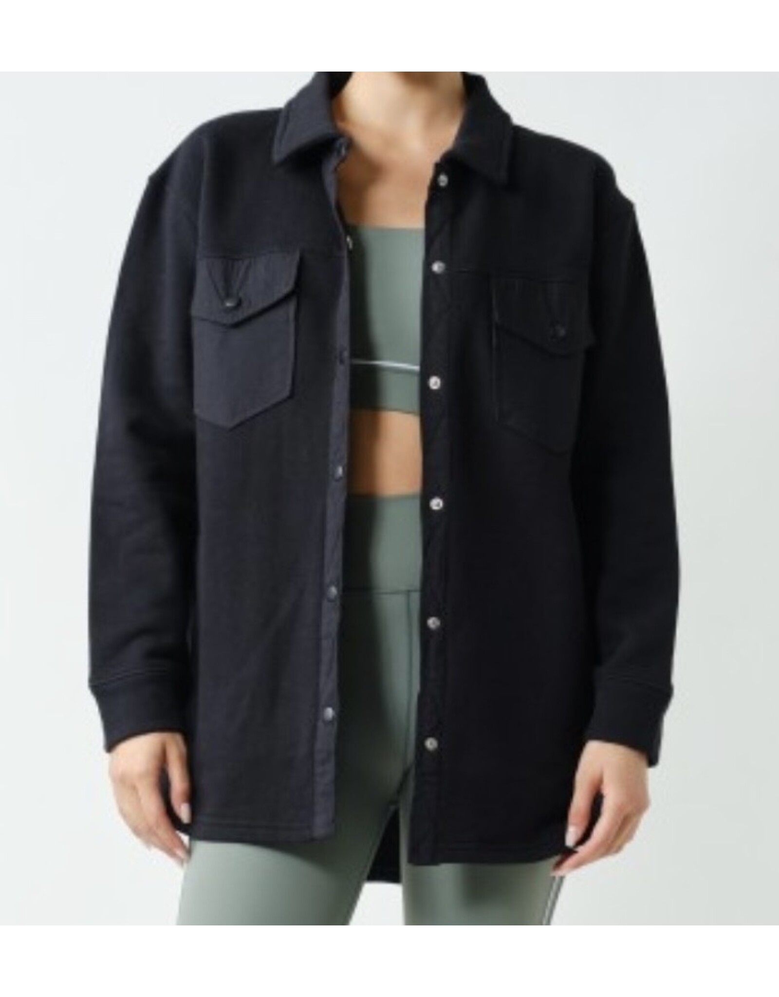 mono b Malibu Evergreen Shacket
