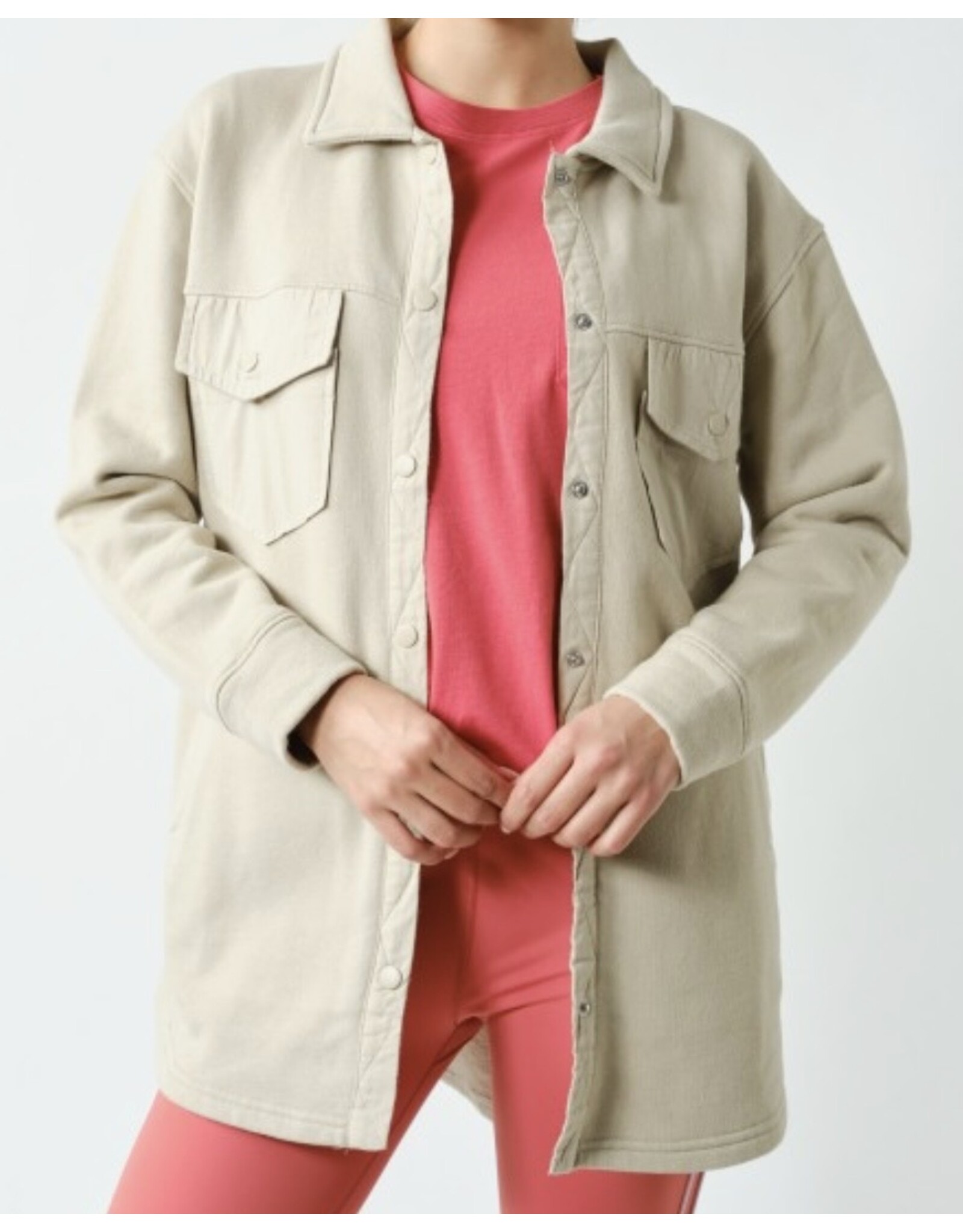 mono b Malibu Evergreen Shacket
