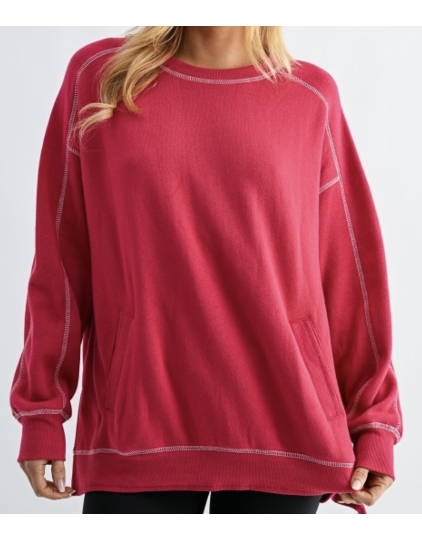 mono b Stitchline Boxy Sweatshirt
