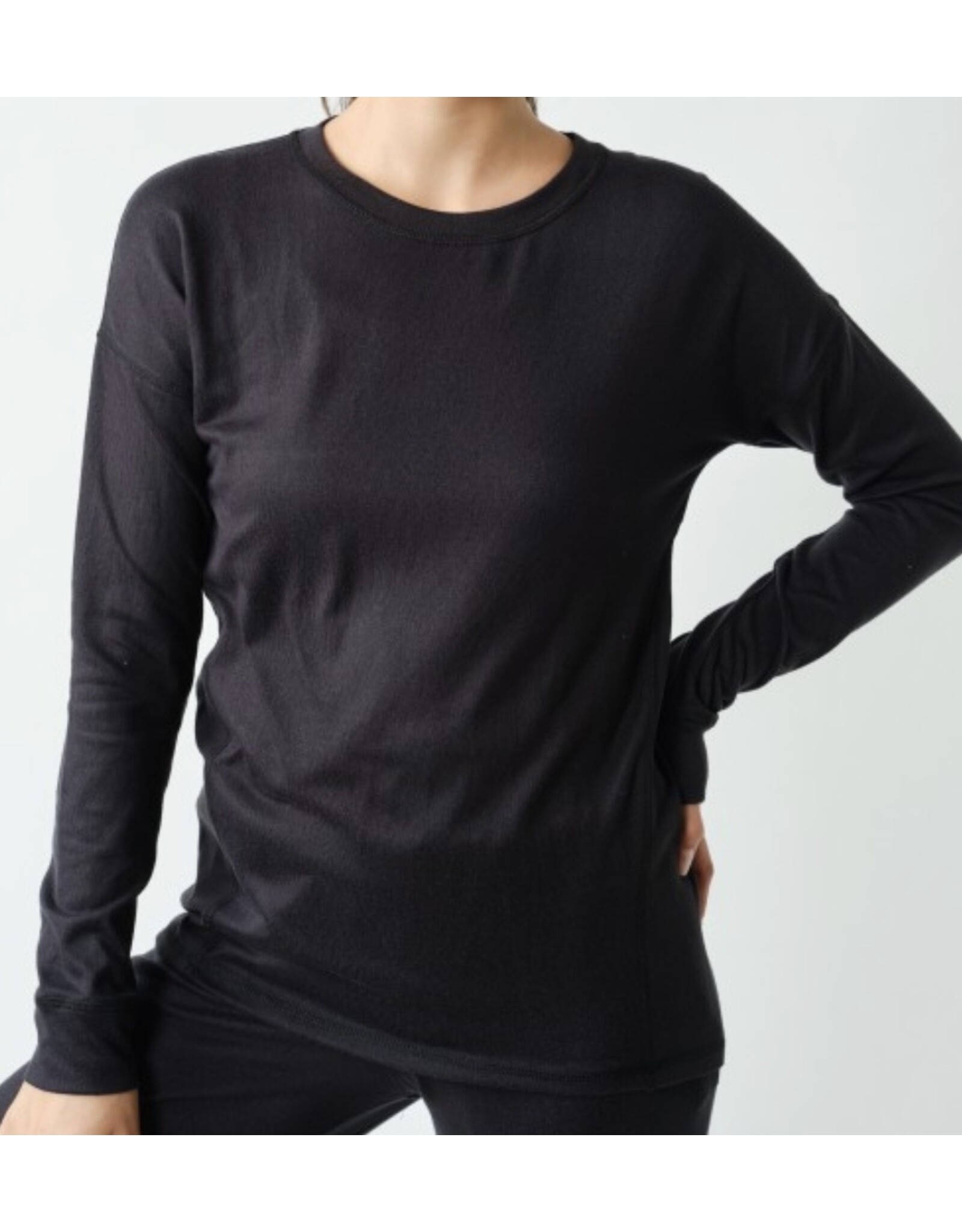 mono b Brushed hacci crew long sleeve