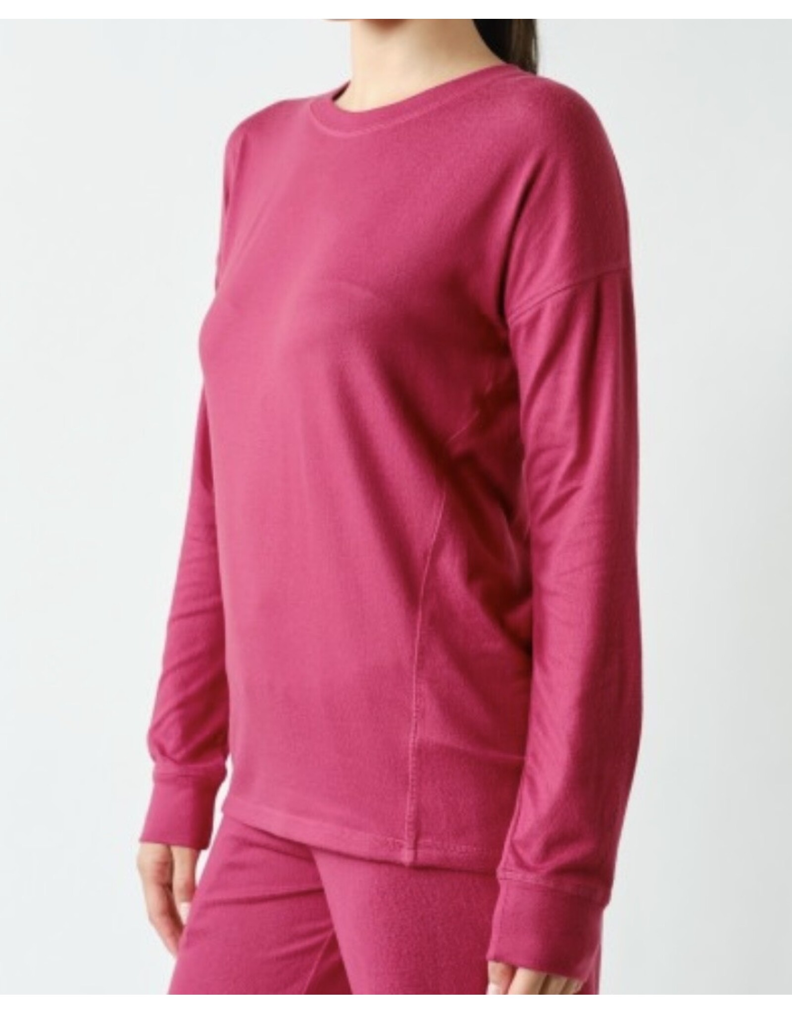 mono b Brushed hacci crew long sleeve