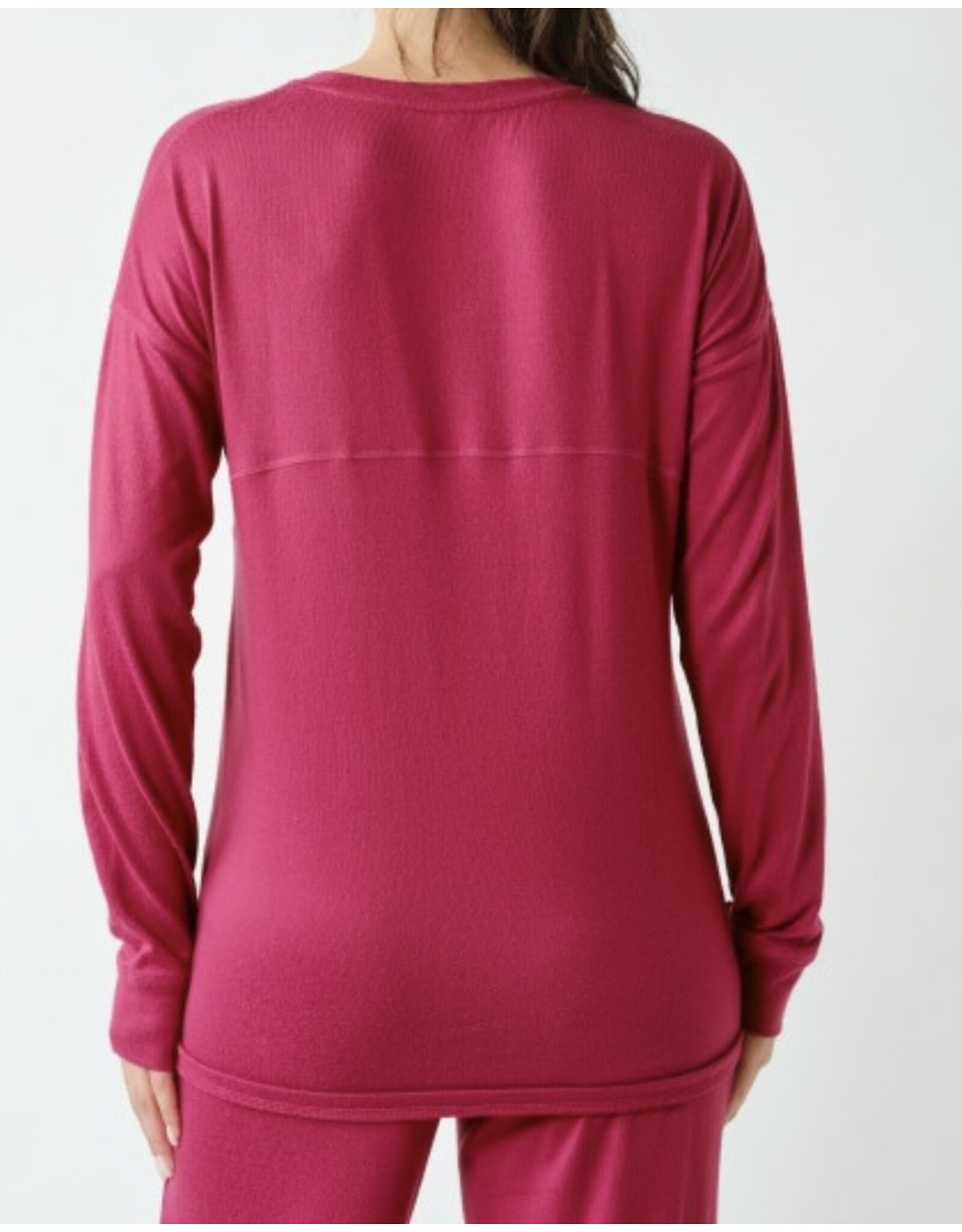 mono b Brushed hacci crew long sleeve