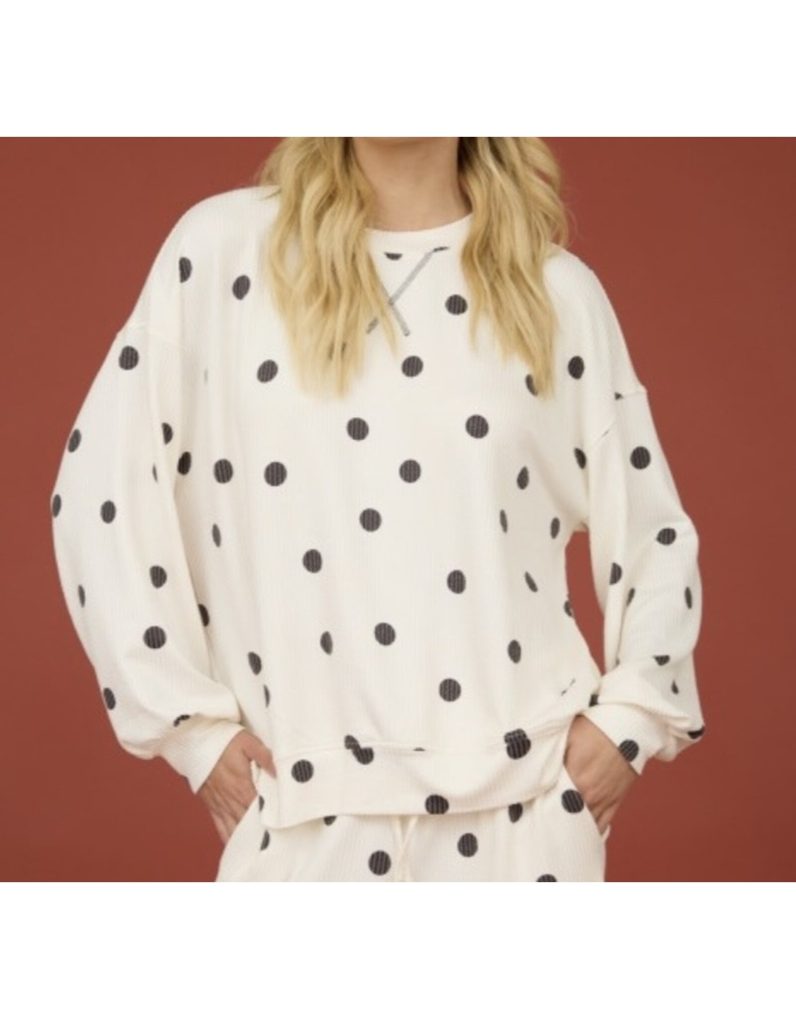 Blu pepper Polka Dot (Ivory/Bk)