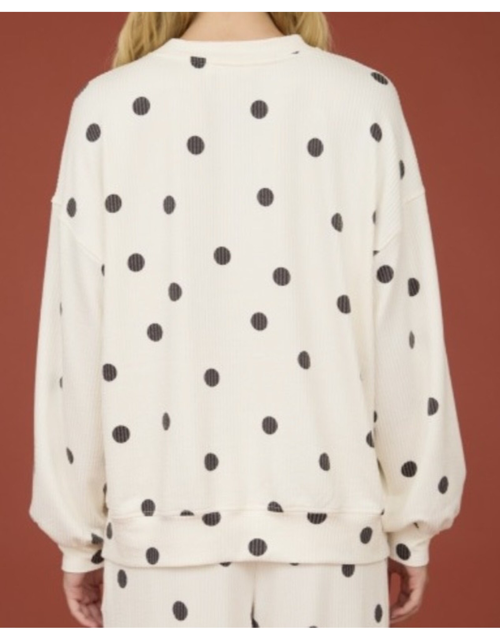 Blu pepper Polka Dot (Ivory/Bk)