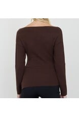 Blu pepper Boat Neck Dolman Knit Sweater