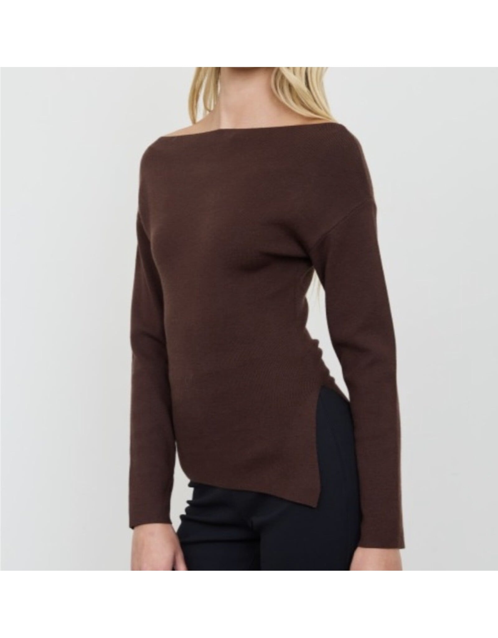 Blu pepper Boat Neck Dolman Knit Sweater
