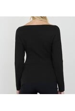 Blu pepper Boat Neck Dolman Knit Sweater