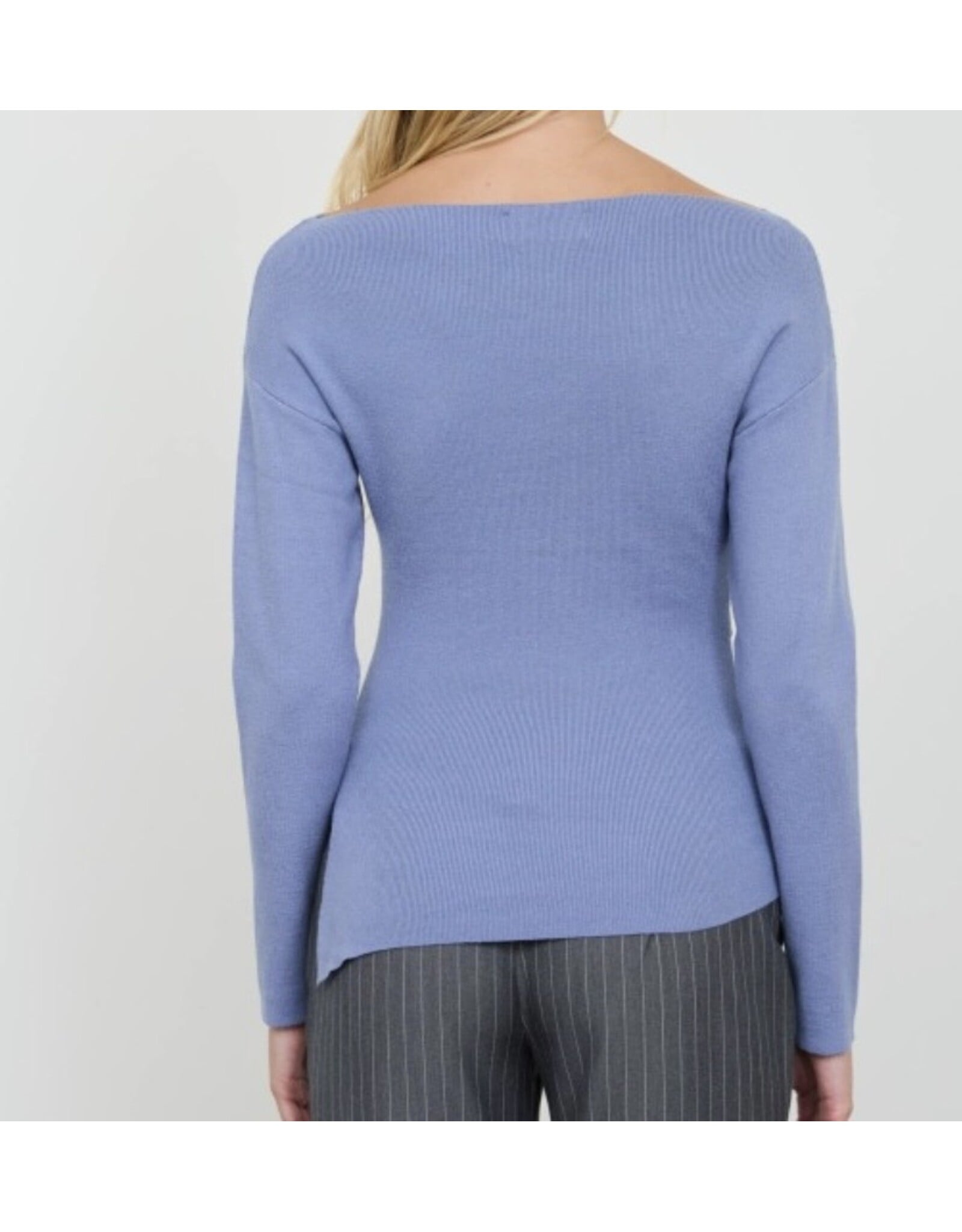Blu pepper Boat Neck Dolman Knit Sweater