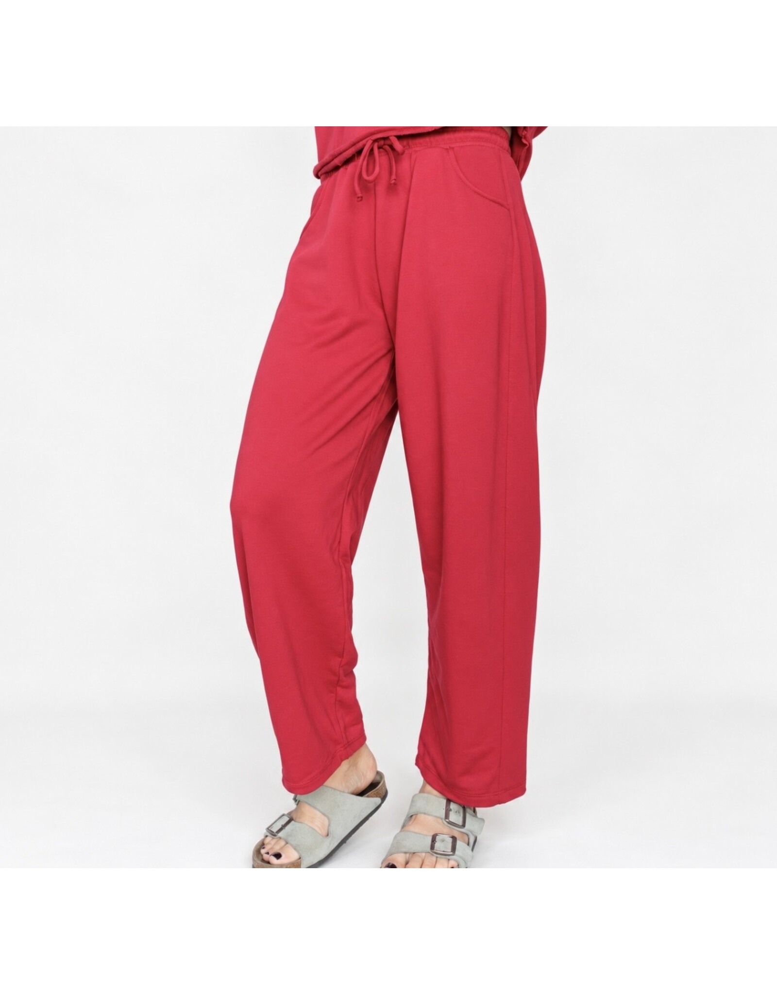 Cherry barrel pants w/ side panel