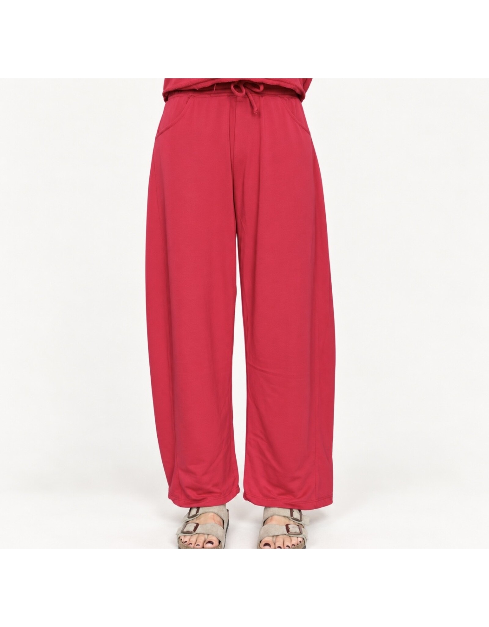 Cherry barrel pants w/ side panel