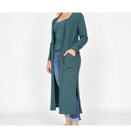 Hunter Green slub duster w/ tank set