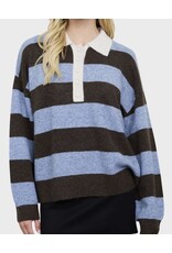 Blu pepper Polo heathered stripe sweater