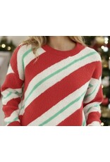 Miss sparkling Fuzzy Candy Cane Sweater *promo*