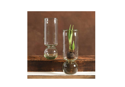 HomArt Recycled Glass Bulb Vase - 11.5"