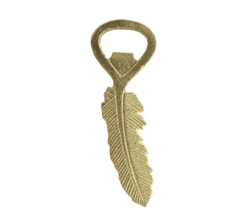 Feather Bottle Opener in Gold