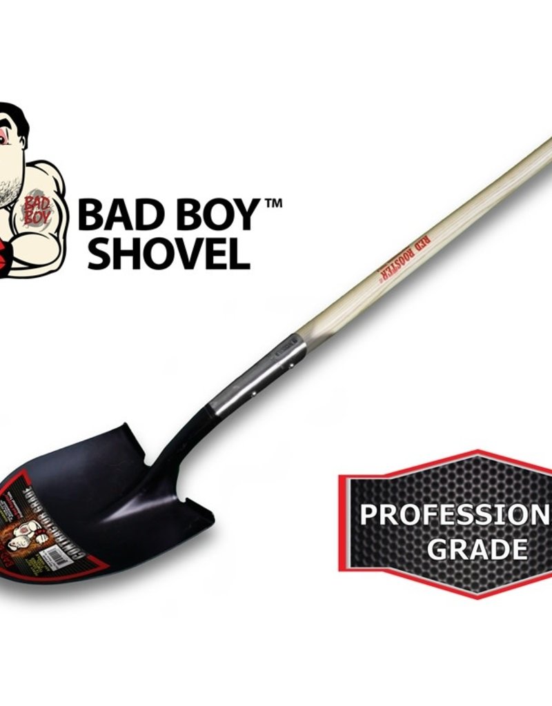 Red Rooster Red Rooster Bad Boy Contractor Grade Round Point Shovel